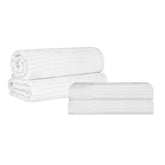 Soho Cotton Ribbed Textured Absorbent Bath Sheet & Bath Towel Set